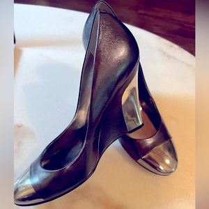 Grey and Silver 4 inches Wedges 7.5